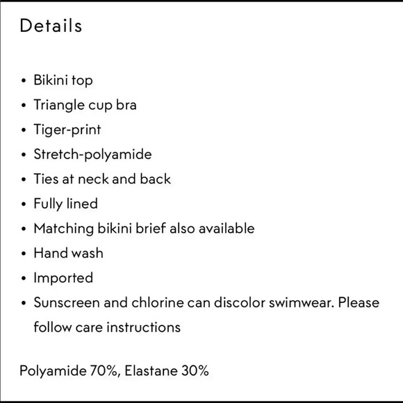 The upside SZ L Animal Print two piece bikini - Picture 5 of 10